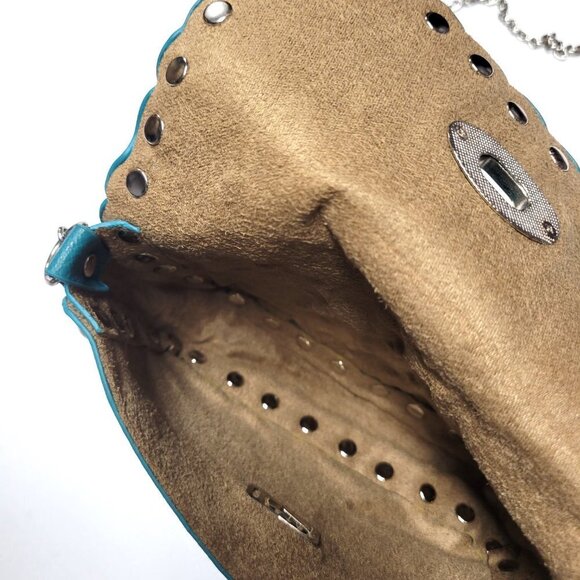 Teal Blue Handbag Mini Handbag Crossbody Small Handbag - Picture 4 of 9